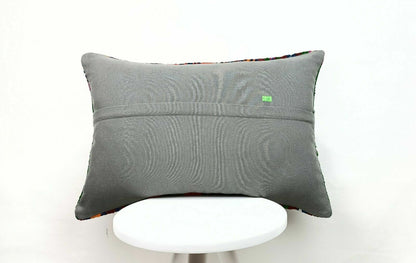 Kilim Pillow Cover 16x24 Handmade Lumbar Tribal Ethnic Sofa Couch Cushion  E499