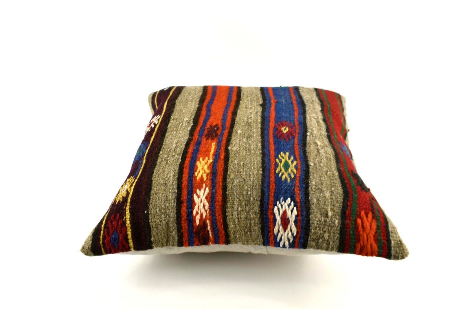 20x20 Kilim Pillow Cover Handmade Vintage Oushak Kilim Cushion Cover 4115