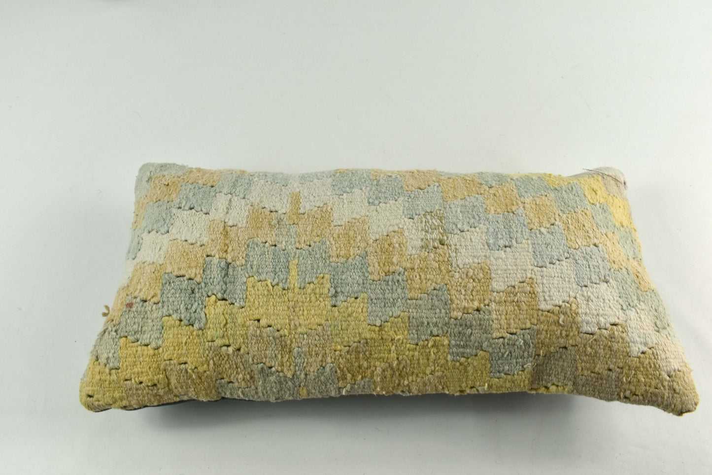 10x20 Kilim Lumbar Pillow Cover Vintage Ethnic Oushak Kilim Pillow Cover 3763