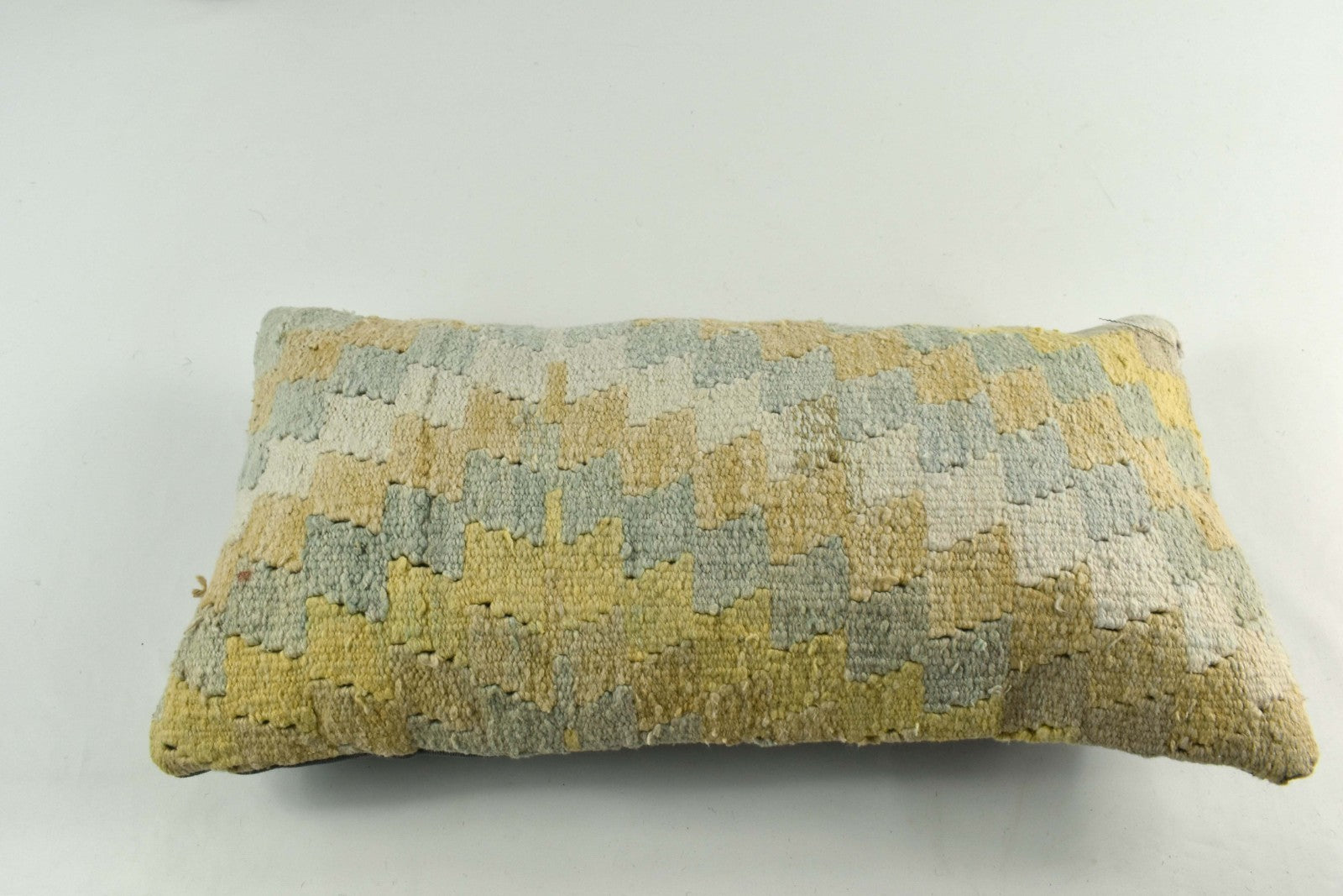 10x20 Kilim Lumbar Pillow Cover Vintage Ethnic Oushak Kilim Pillow Cover 3763