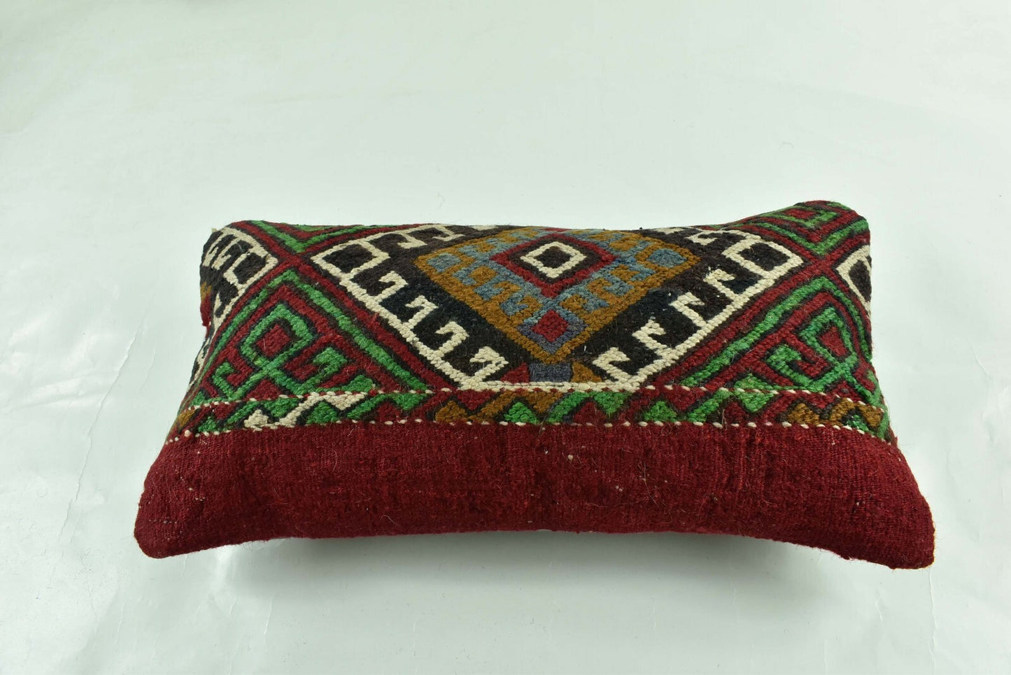 Turkish Cushion Cover 8"x16" Handmade Vintage Boho Ethnic Throw Pillow Case 3137