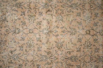 Vintage Oushak Rug 6.4x3.7 ft Turkish Floor Rug Faded Area Rug Oriental Rug U02