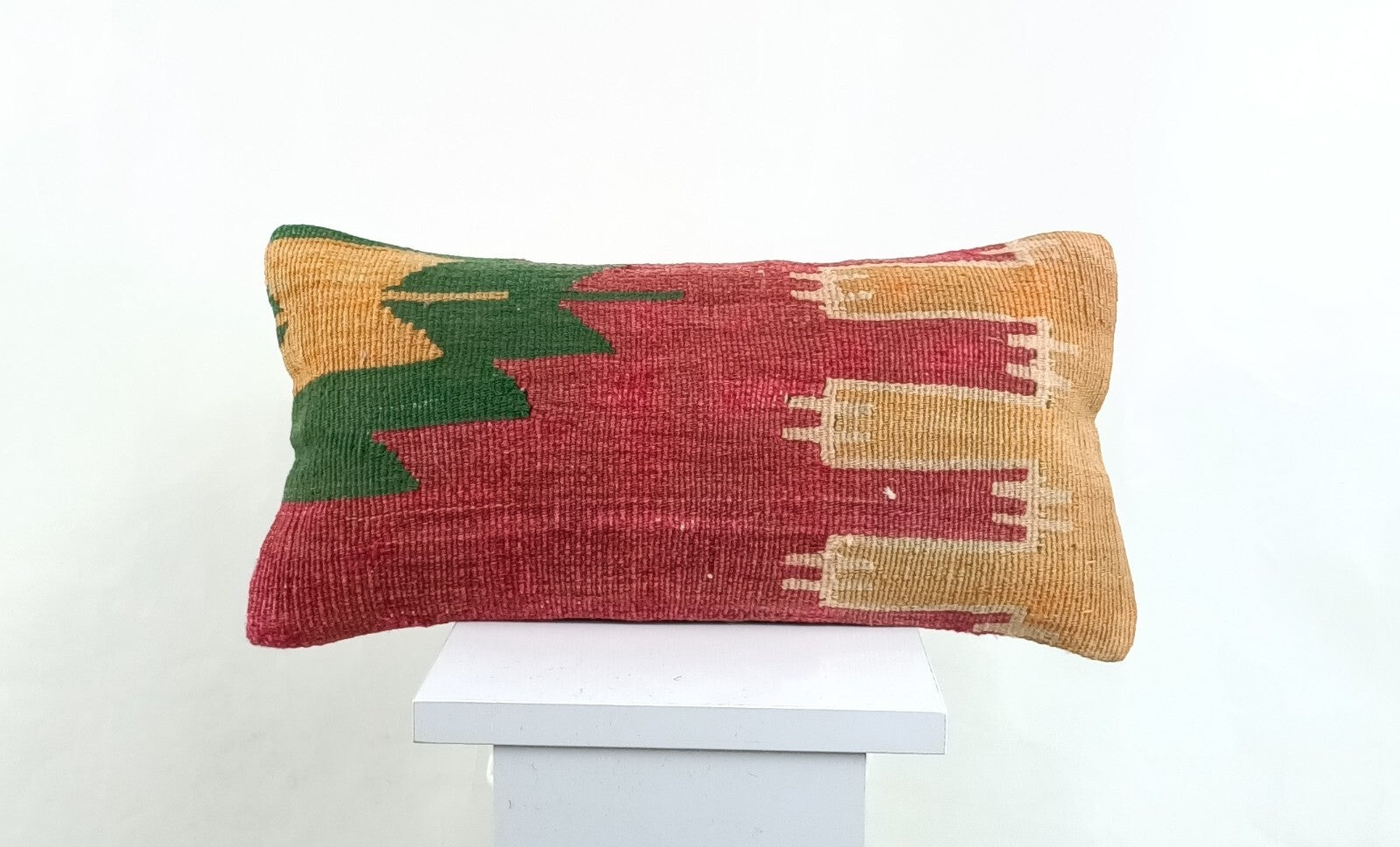 Turkish Cushion Cover 8"x16" Handmade Vintage Boho Ethnic Throw Pillow Case 2617