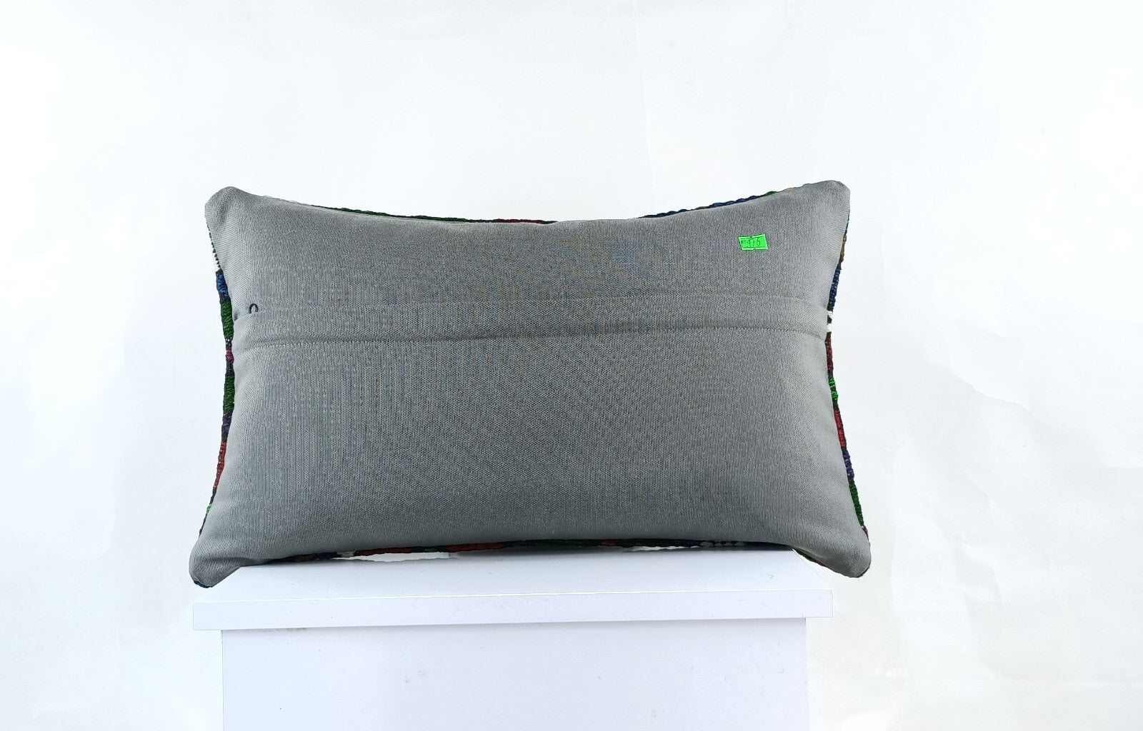 Kilim Pillow Cover 12x20 Turkish Handmade Sofa Couch Floor Lumbar Cushion E976