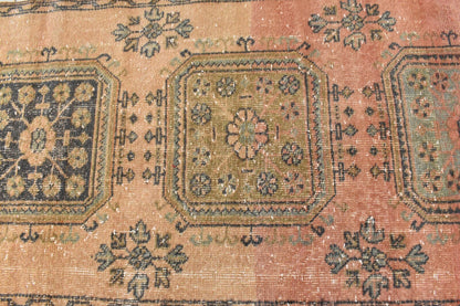 Traditional Handmade Runner Rug 3 x 11 ft Traditional Vintage Oushak Kilim C06