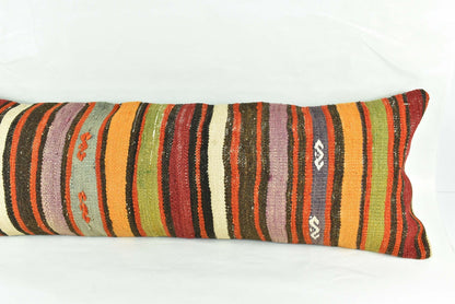 Extra Large Kilim Pillow Cover 16x48 Handmade Ethnic Boho Oriental Lumbar 3232