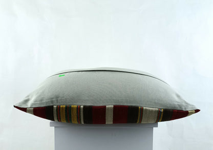 Kilim Pillow Cover 16x24 in Traditional Handmade Anatolian Lumbar Cushion A1476