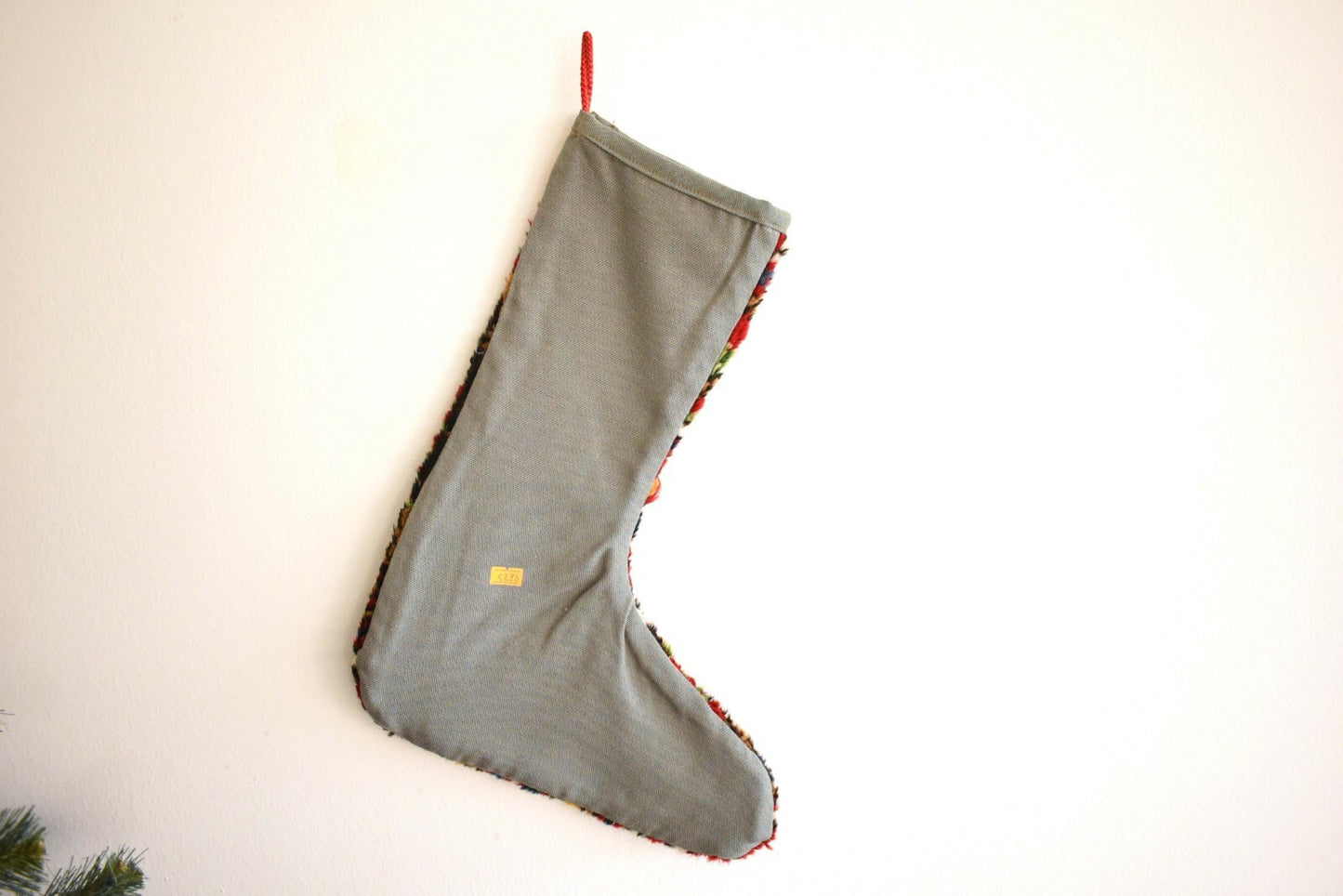 Christmas Stocking Kilim Gift Stocking Holiday Decor Sock Xmas Stocking S296