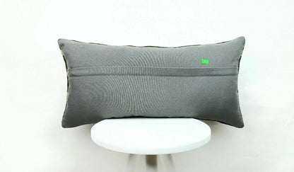 Ethnic Handmade Kilim Cushion Cover 12x24 Home Decorative Lumbar Pillow  E410