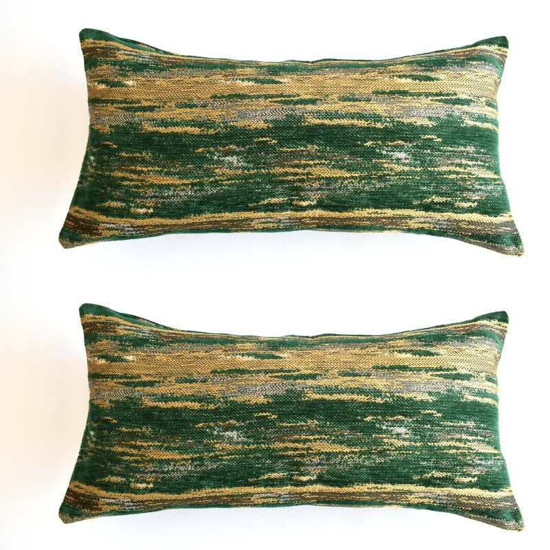 2 pcs/set Ethnic Design Fabric Pillow Cover Handmade Rustic Tribal Boho Lumbar