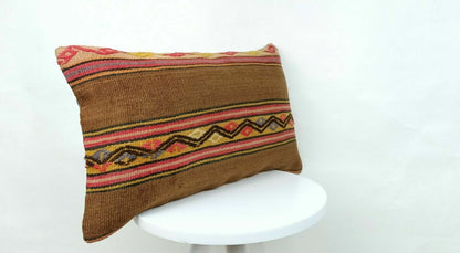 Kilim Pillow Cover 12x20 Home Decorative Handmade Sofa Couch Lumbar Cushion E523