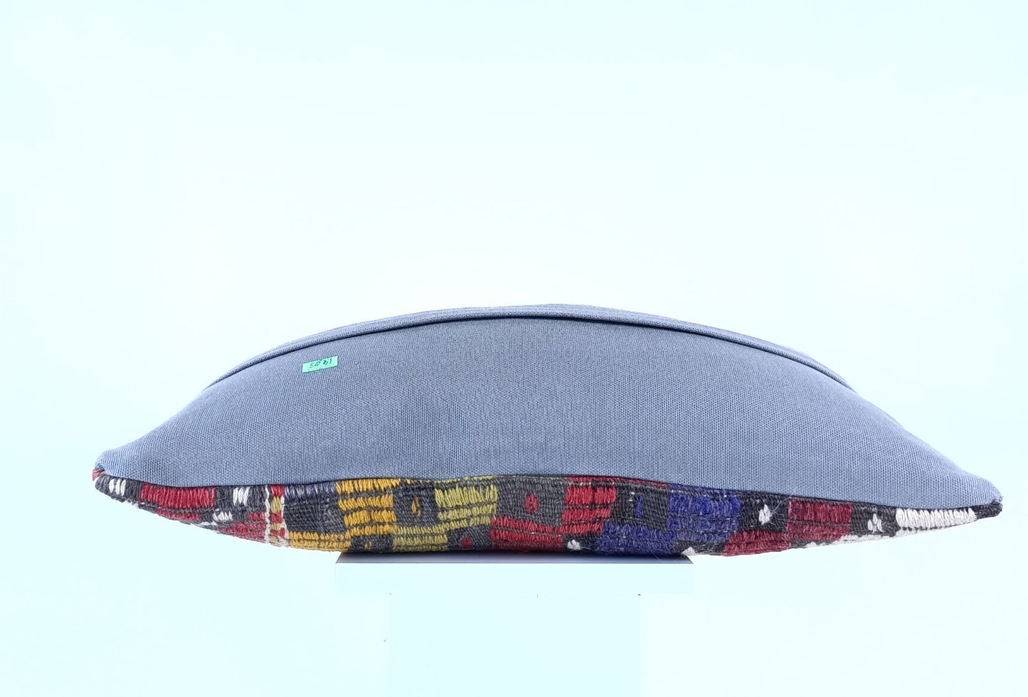 Kilim Pillow Cover 12x20 Handmade Turkish Rug Boho Ethnic Lumbar Cushion 1905