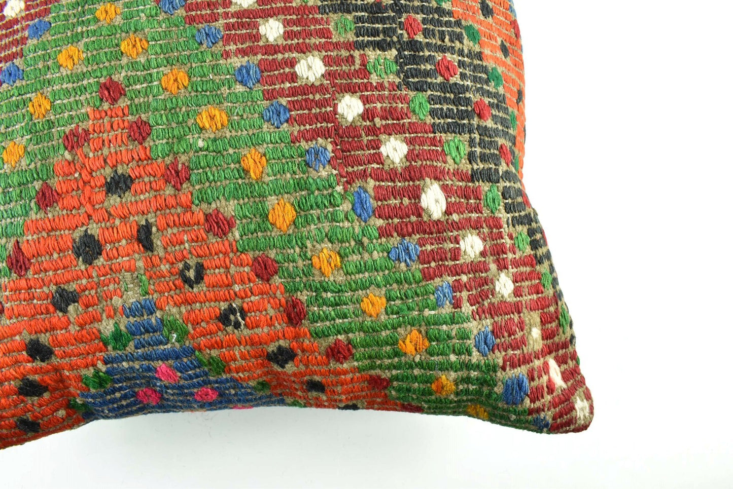 20x20 Kilim Pillow Cover Handmade Vintage Oushak Kilim Cushion Cover 2958