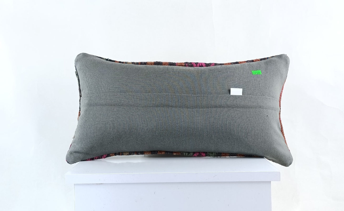 10x20 Kilim Lumbar Pillow Cover Vintage Ethnic Oushak Kilim Pillow Cover E1126