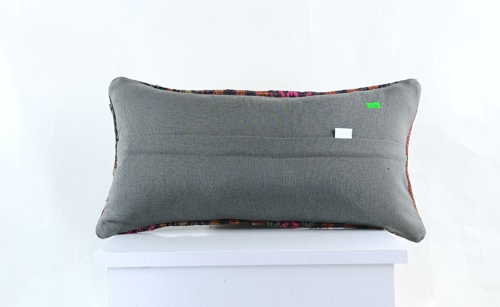 10x20 Kilim Lumbar Pillow Cover Vintage Ethnic Oushak Kilim Pillow Cover E1126