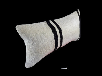 10x20 Kilim Lumbar Pillow Cover Vintage Ethnic Oushak Kilim Pillow Cover E1135