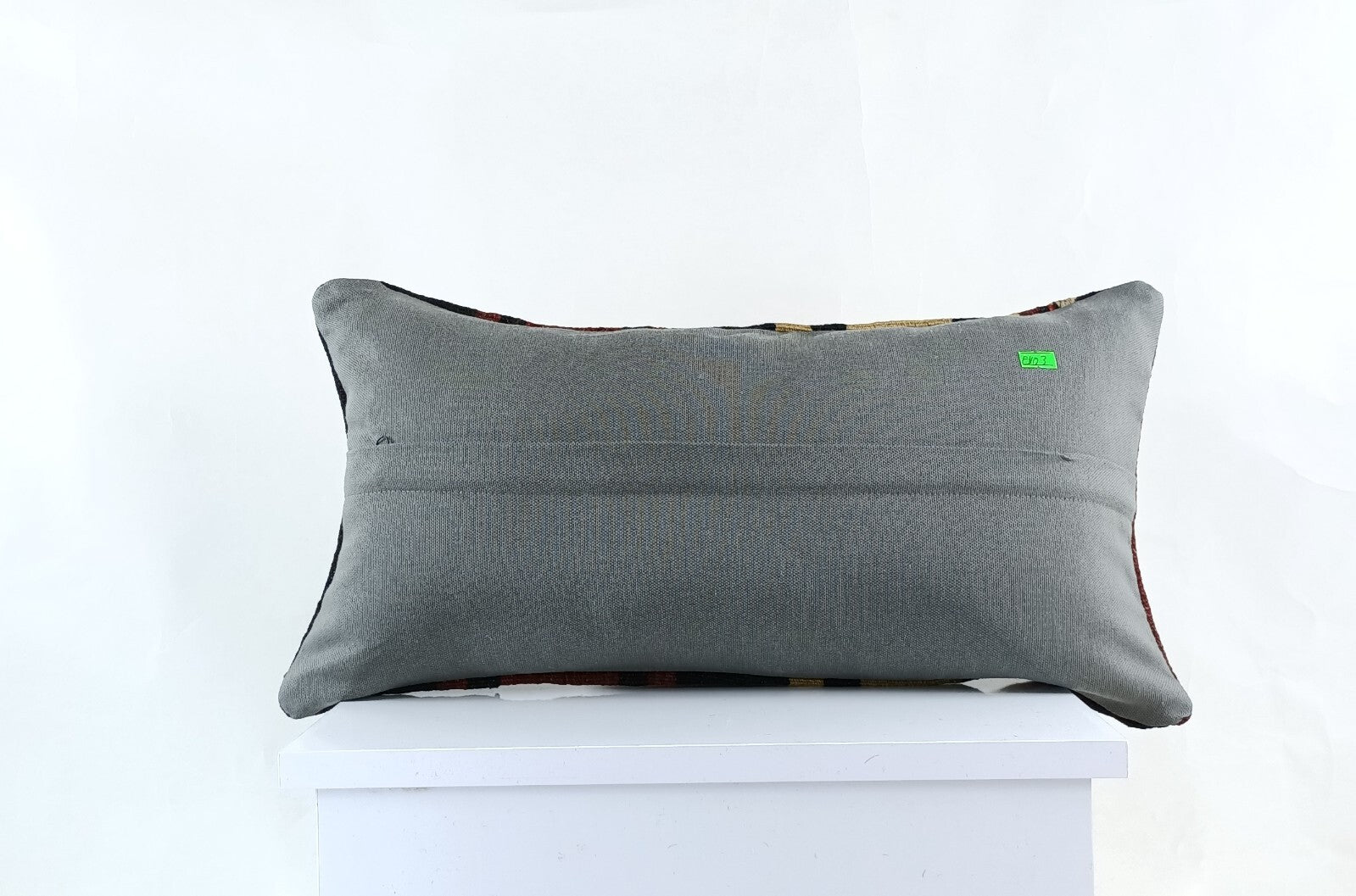 10x20 Kilim Lumbar Pillow Cover Vintage Ethnic Oushak Kilim Pillow Cover E1103