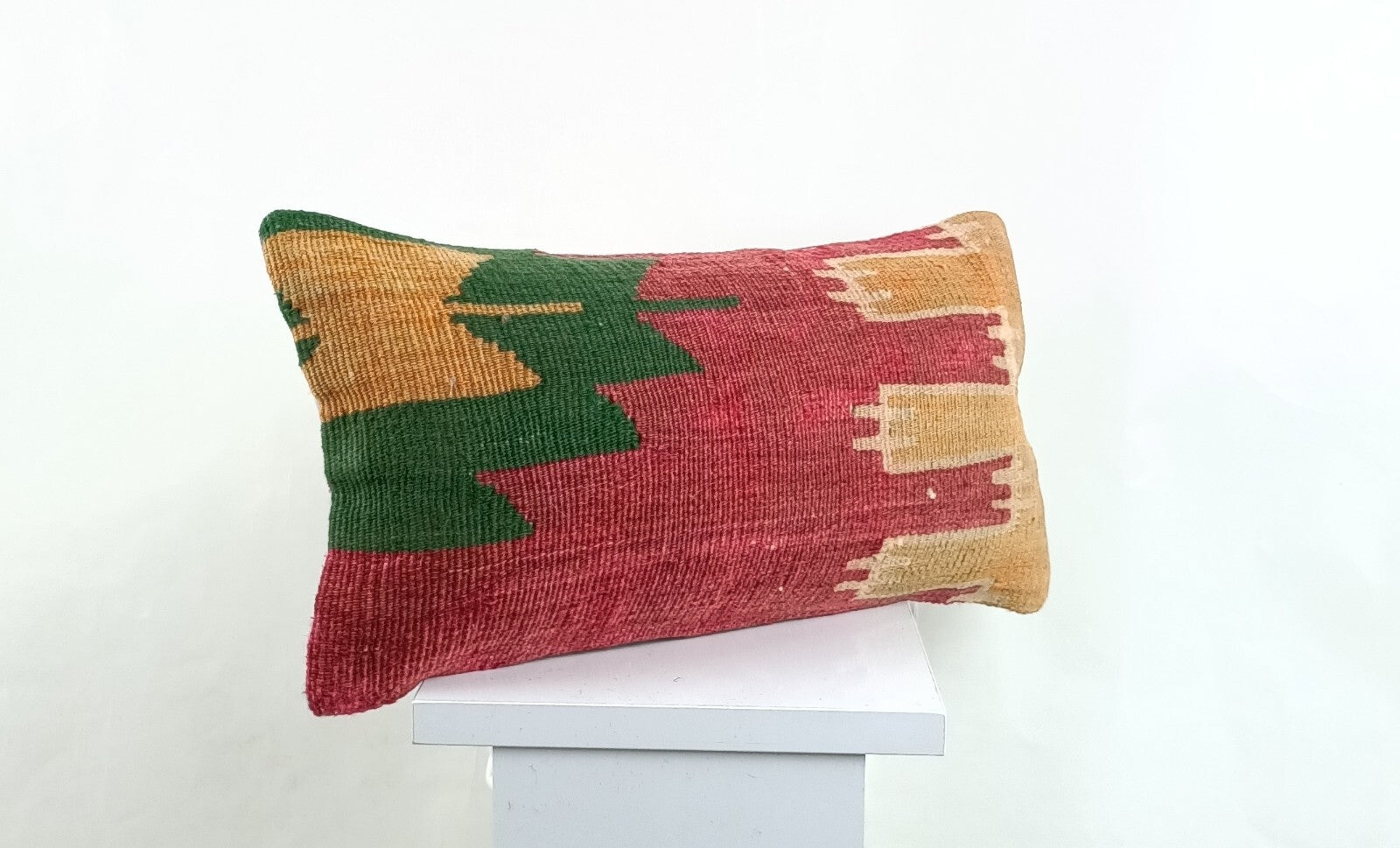 Turkish Cushion Cover 8"x16" Handmade Vintage Boho Ethnic Throw Pillow Case 2617