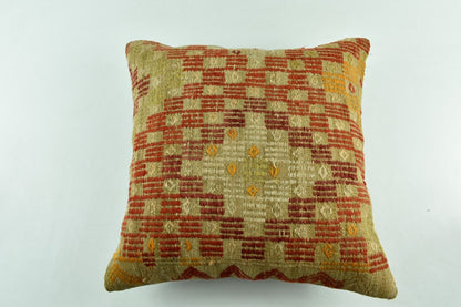 20x20 Kilim Pillow Cover Handmade Vintage Oushak Kilim Cushion Cover 4125