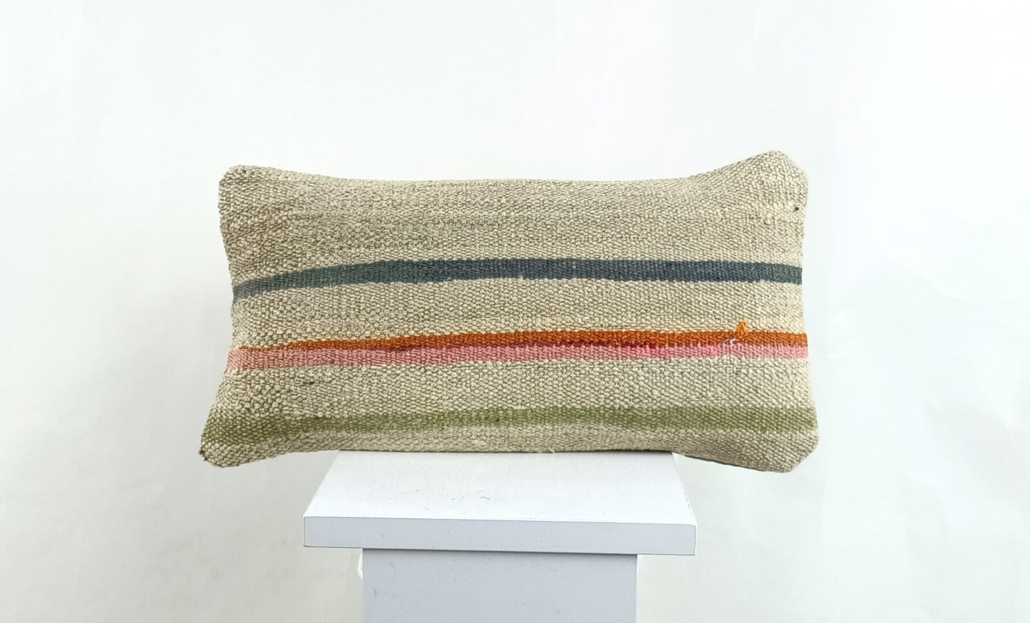 Turkish Cushion Cover 8"x16" Handmade Vintage Boho Ethnic Throw Pillow Case 2627