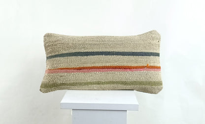 Turkish Cushion Cover 8"x16" Handmade Vintage Boho Ethnic Throw Pillow Case 2627