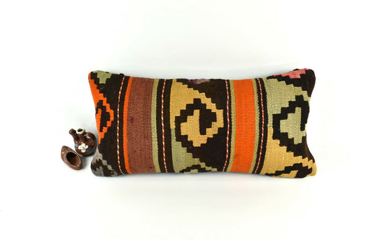 12x24 Kilim Pillow Cover Tribal Decorative Vintage Turkish Cushion Cover A2648