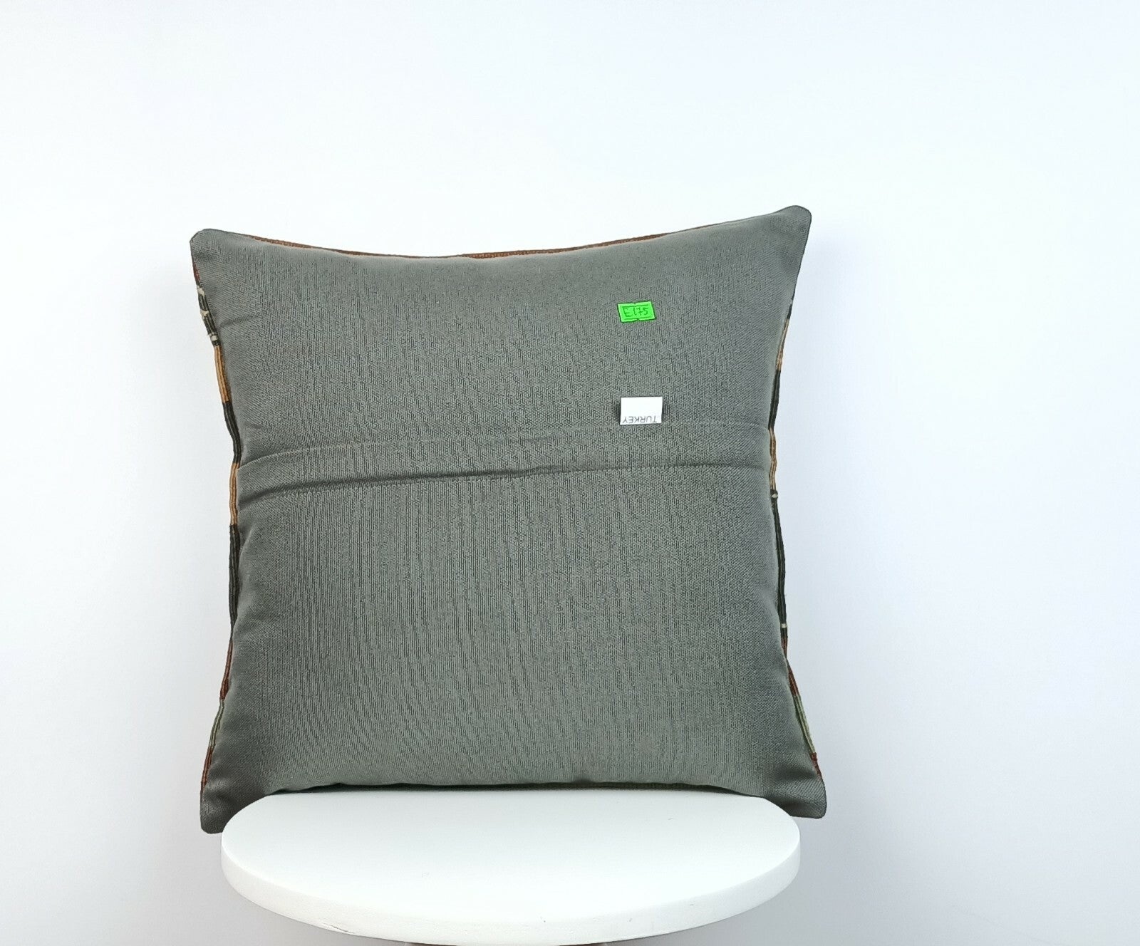 Traditional Kilim Cushion Cover 16x16 Handmade Turkish Tribal Pillow Cover E175