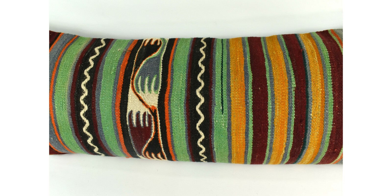 16x42 Kilim Pillow Cover Handmade Vintage Extra Large Lumbar Throw Pillow A2431