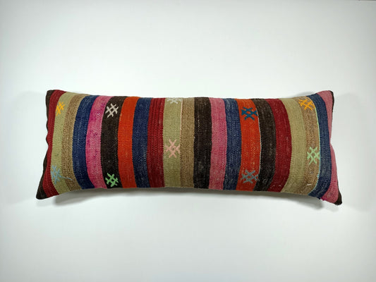 12x36 Ethnic Rug Pillow Decorative Vintage Faded Carpet Boho Cushion Cover E95