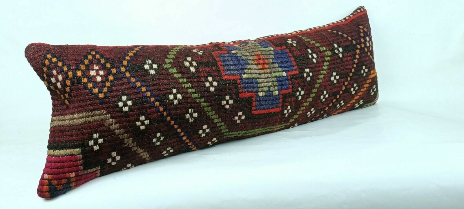 12x36 Kilim Pillow Cover Handmade Turkish Rug Vintage Ethnic Lumbar Cushion E669