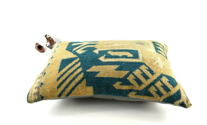 16x24 Kilim Pillow Cover Handmade Vintage Anatolian Lumbar Cushion Cover A2685