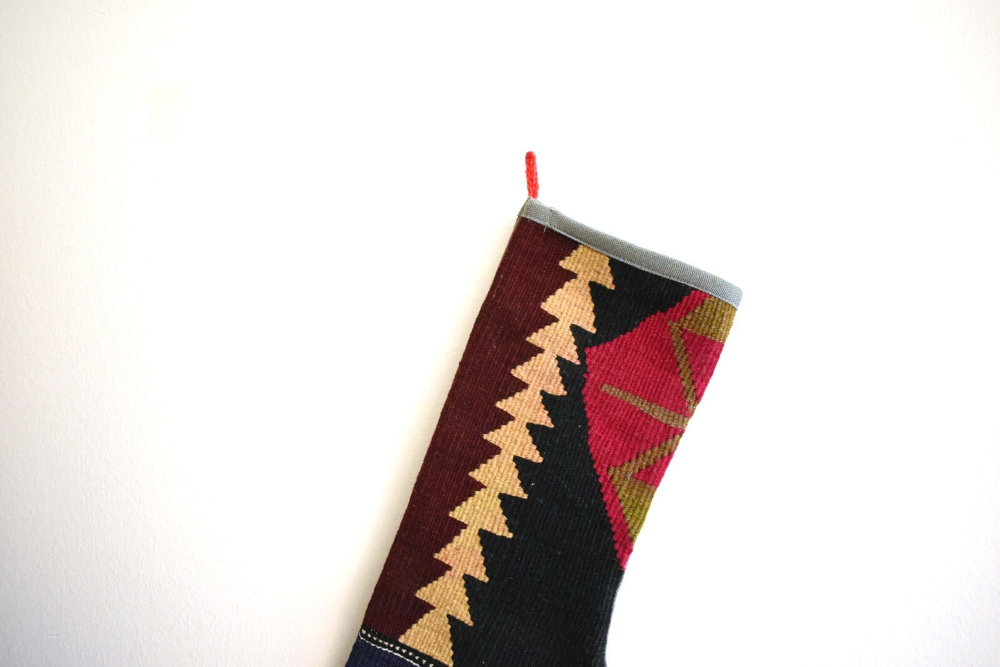 Christmas Stocking Kilim Christmas Sock Rug Gift Stocking Xmas Decor Socks S14