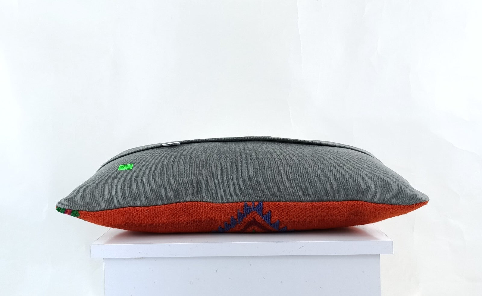 10x20 Kilim Lumbar Pillow Cover Vintage Ethnic Oushak Kilim Pillow Cover E1122