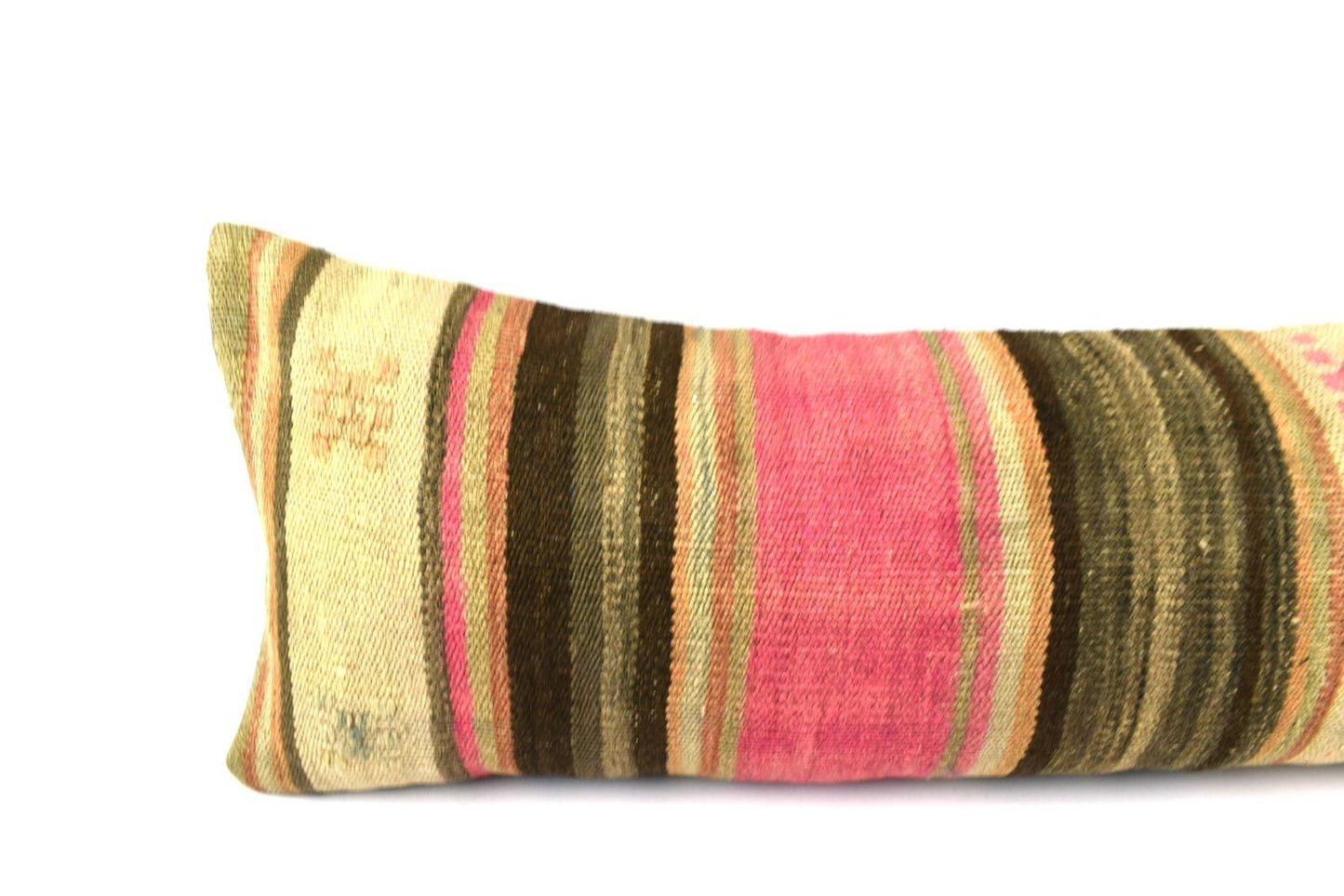 Kilim Pillow Cover 12x36 Handwoven Ethnic Vintage Handwoven Kilim Cushion A3237