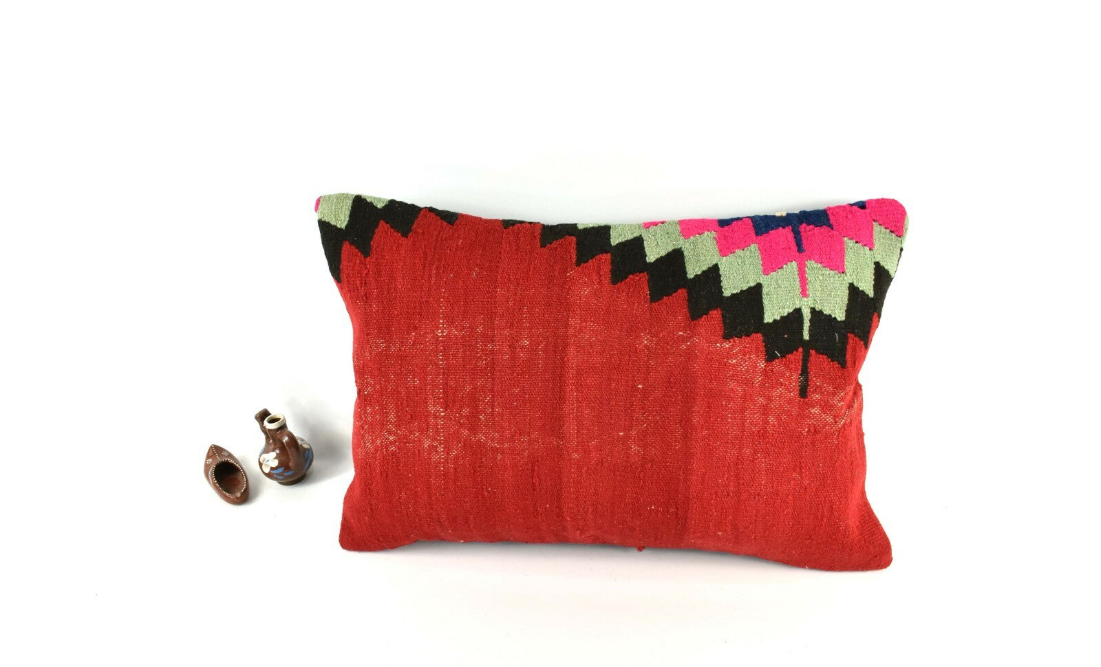 16x24 Kilim Pillow Cover Handmade Vintage Anatolian Lumbar Cushion Cover A2716