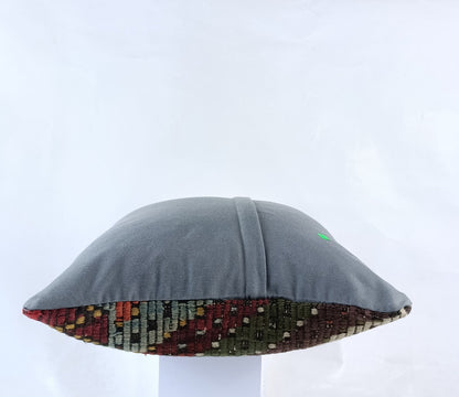 18"x18" Kilim Pillow Cover  Handmade Turkish Vintage Cushion Tribal Lumbar 1845