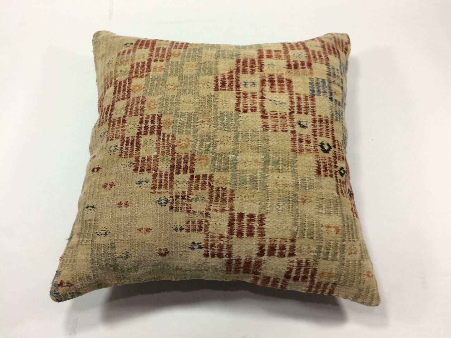 18"x18" Kilim Pillow Cover  Handmade Turkish Vintage Cushion Tribal Lumbar 1280