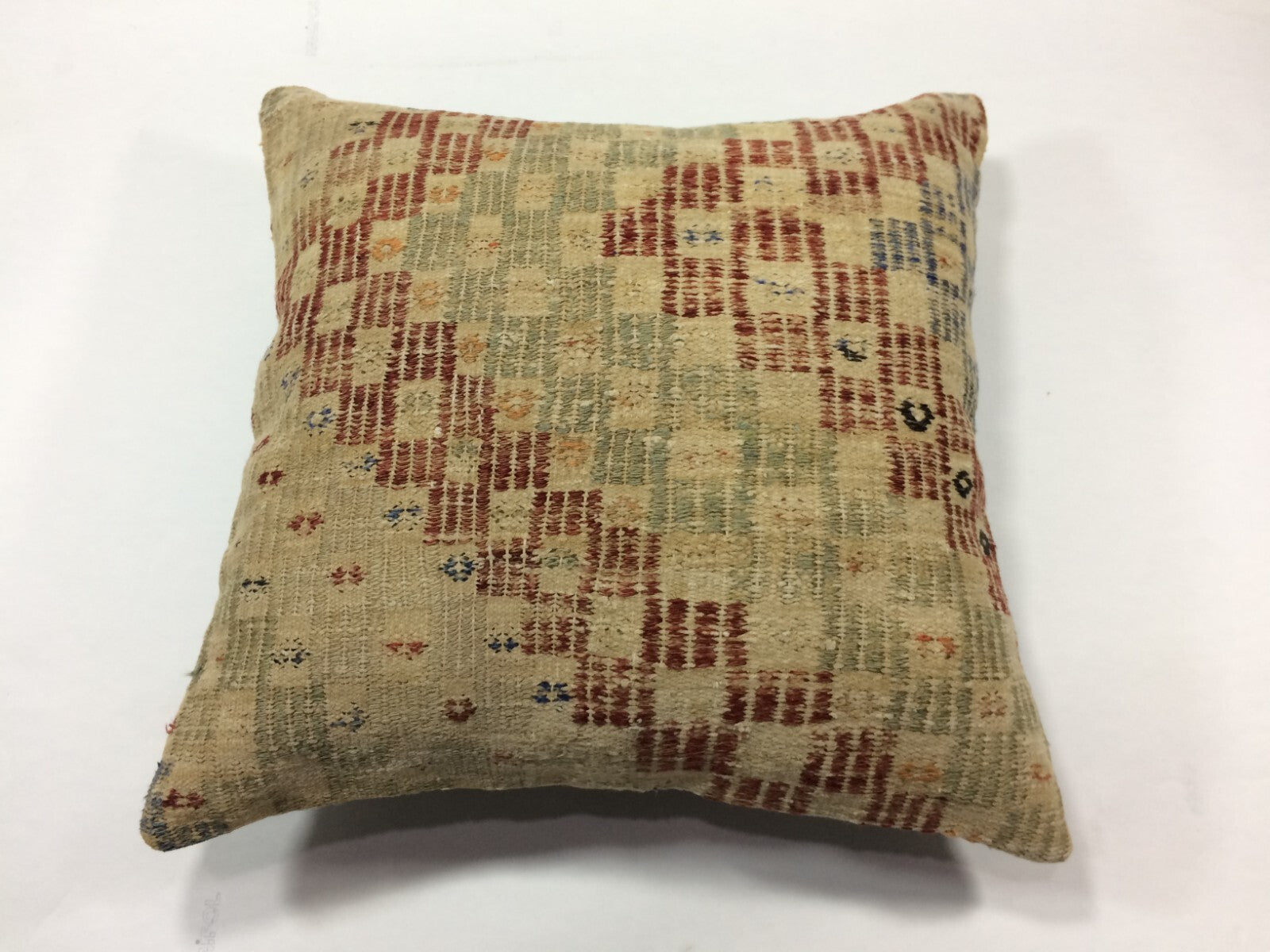 18"x18" Kilim Pillow Cover  Handmade Turkish Vintage Cushion Tribal Lumbar 1280