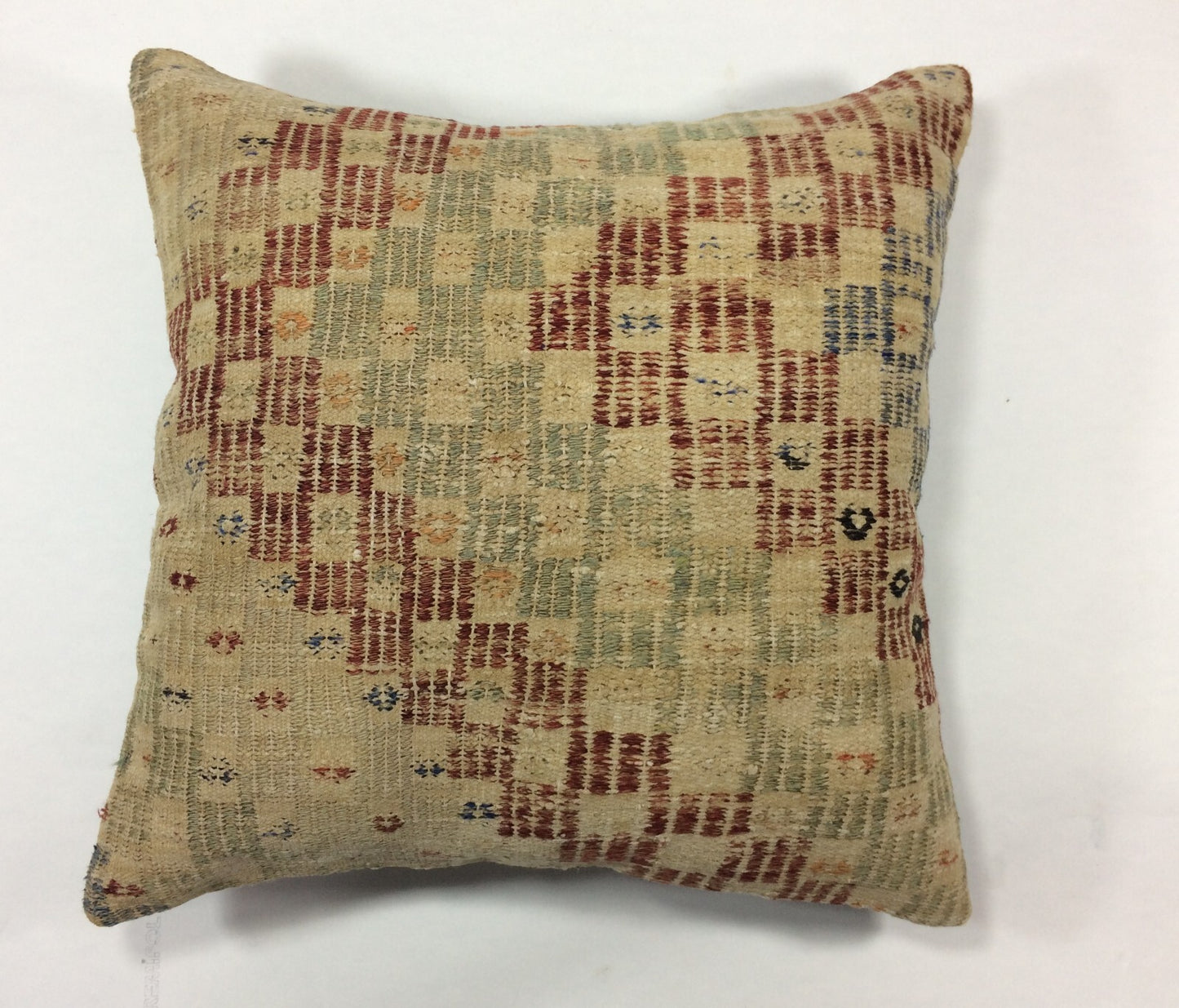 18"x18" Kilim Pillow Cover  Handmade Turkish Vintage Cushion Tribal Lumbar 1280