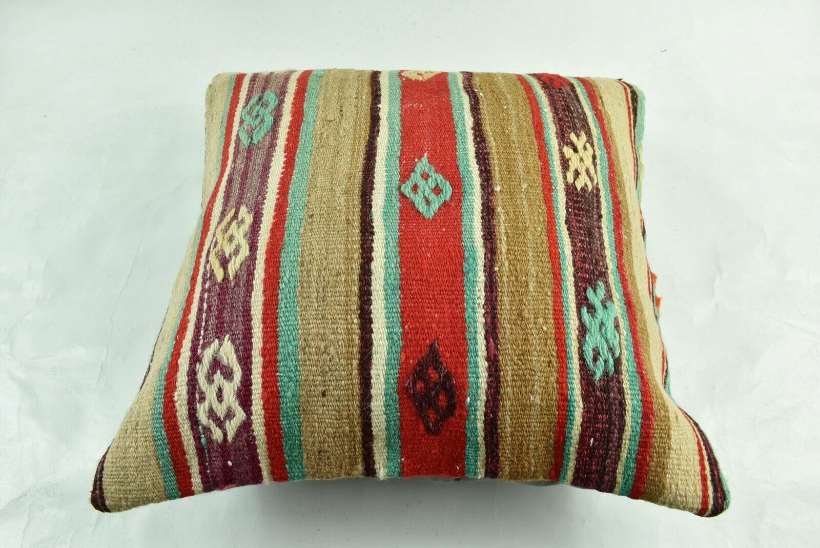 Kilim Pillow Cover 20x20 Home Decorative Handmade Ethnic Oushak Rug Pillow A1878