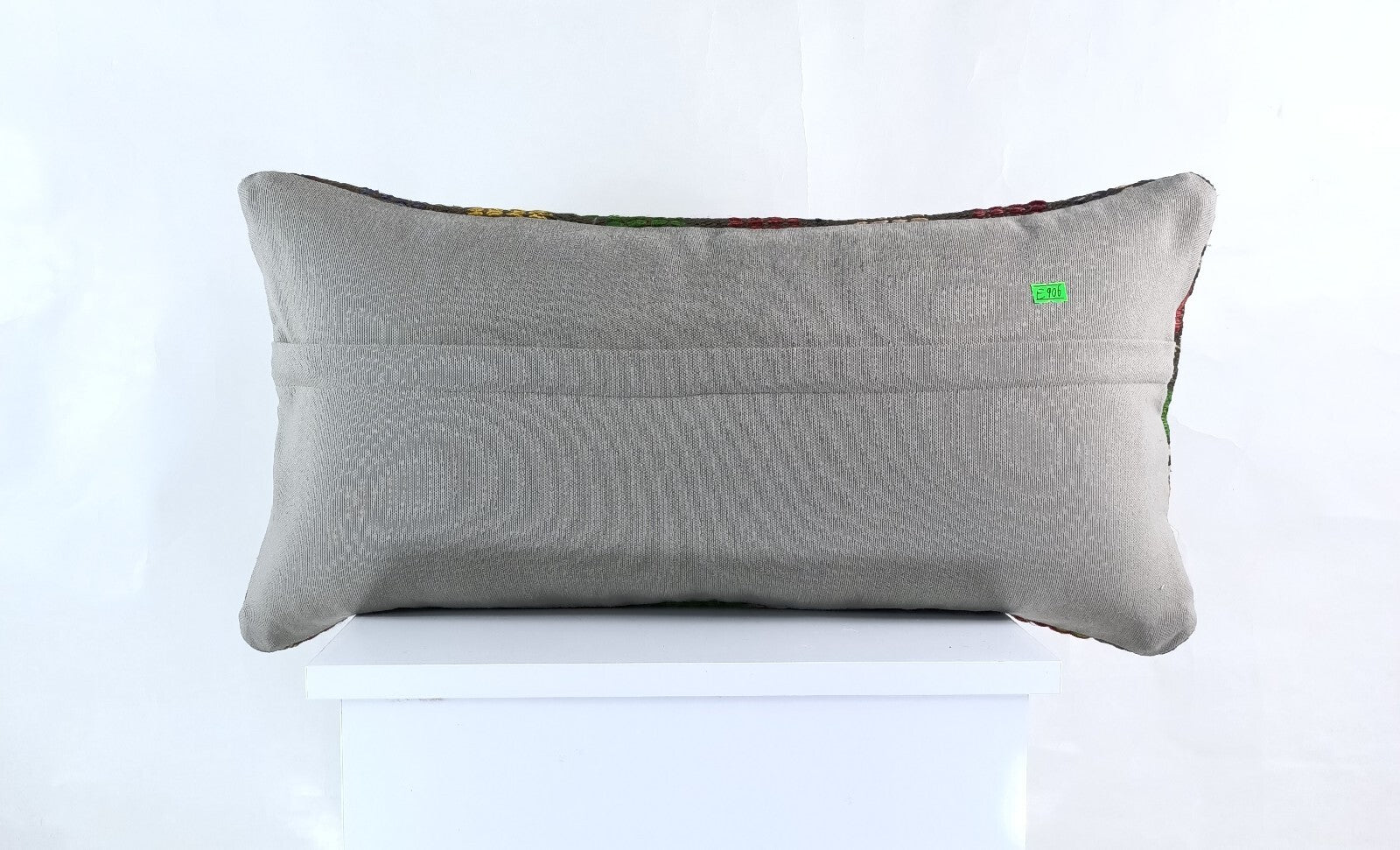 12x24 Kilim Lumbar Cushion Cover Turkish Tribal Vintage Ethnic Pillow E906