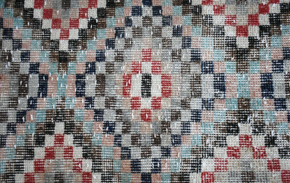 Small Turkish Runner 3.5x1.3 ft Vintage Oushak Rug Anatolian Rug Faded Rug Y05