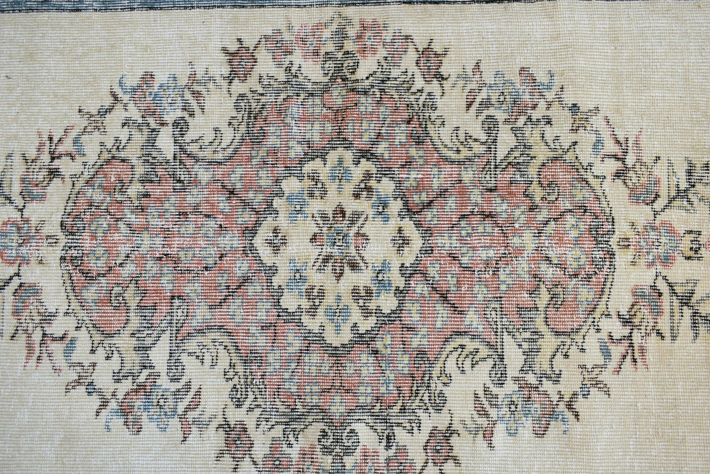 Small Turkish Runner 5.2x3 ft Vintage Runner Hallway Runner Handwoven Rug R46