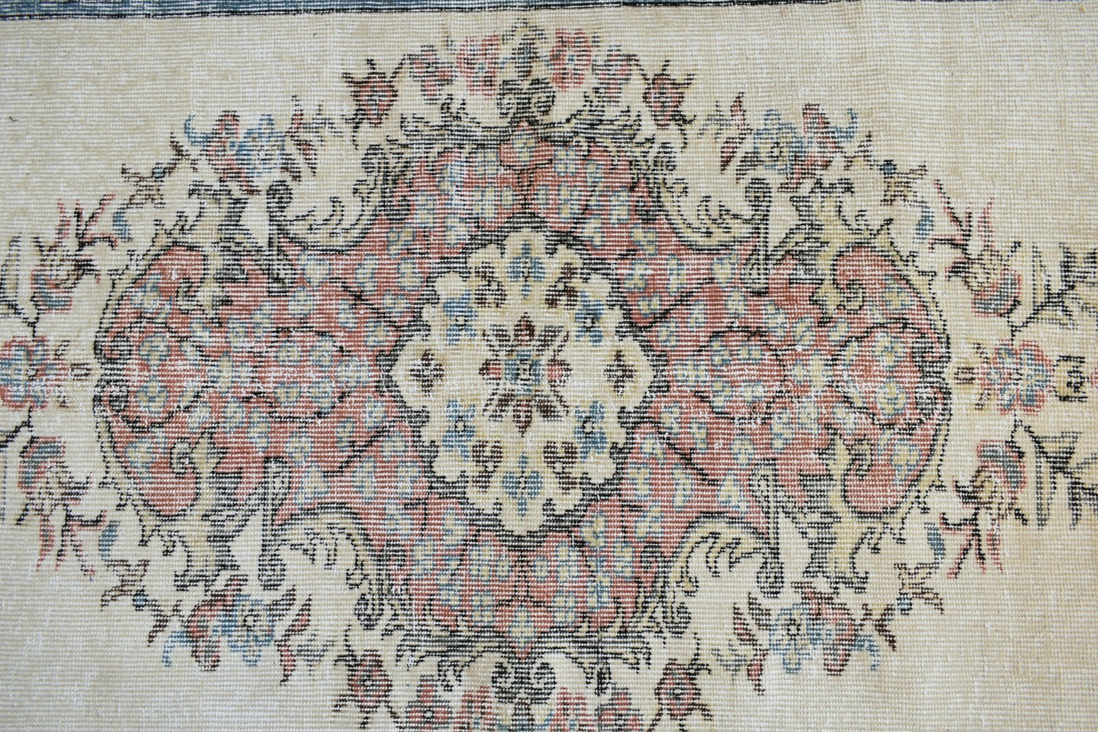 Small Turkish Runner 5.2x3 ft Vintage Runner Hallway Runner Handwoven Rug R46