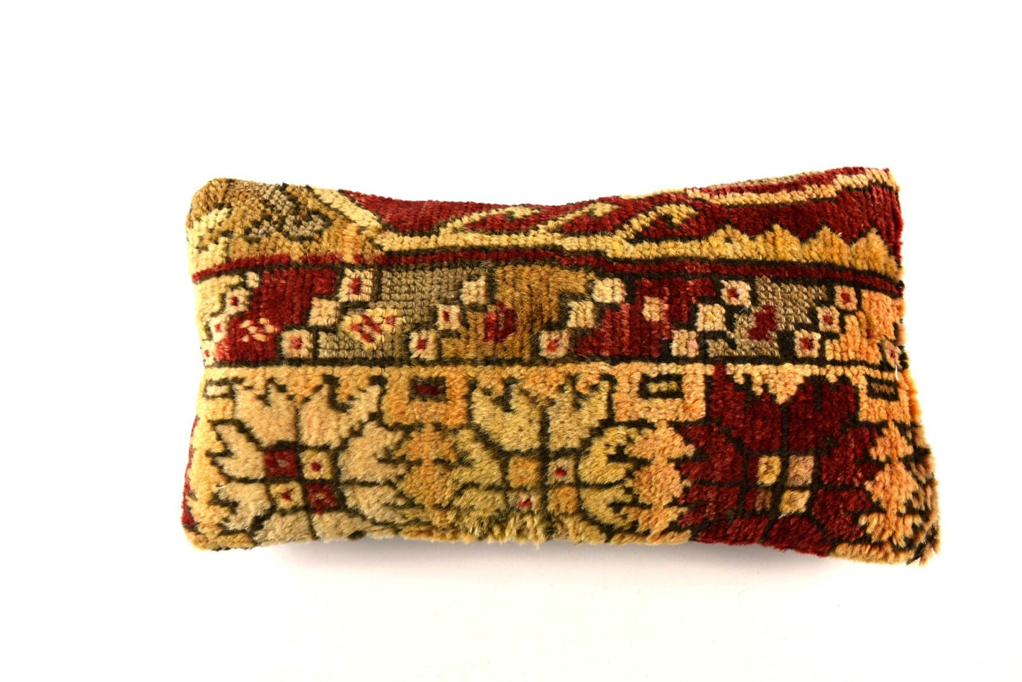 8x16 Kilim Pillow Cover Vintage Tribal Oushak Kilim Ethnic Lumbar Cover A2999