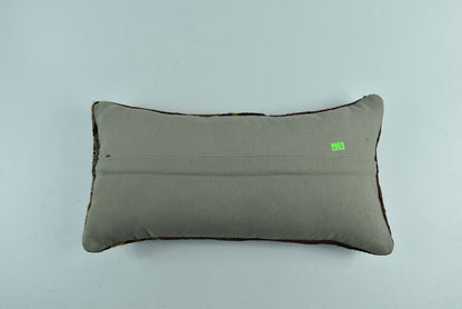 Kilim Lumbar Pillow Cover 10x20 Decorative Sofa Couch Handmade Cushion A1772