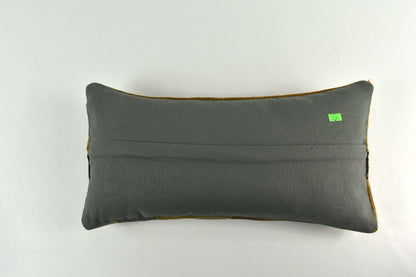 10x20 Kilim Lumbar Pillow Cover Vintage Ethnic Oushak Kilim Pillow Cover 3766