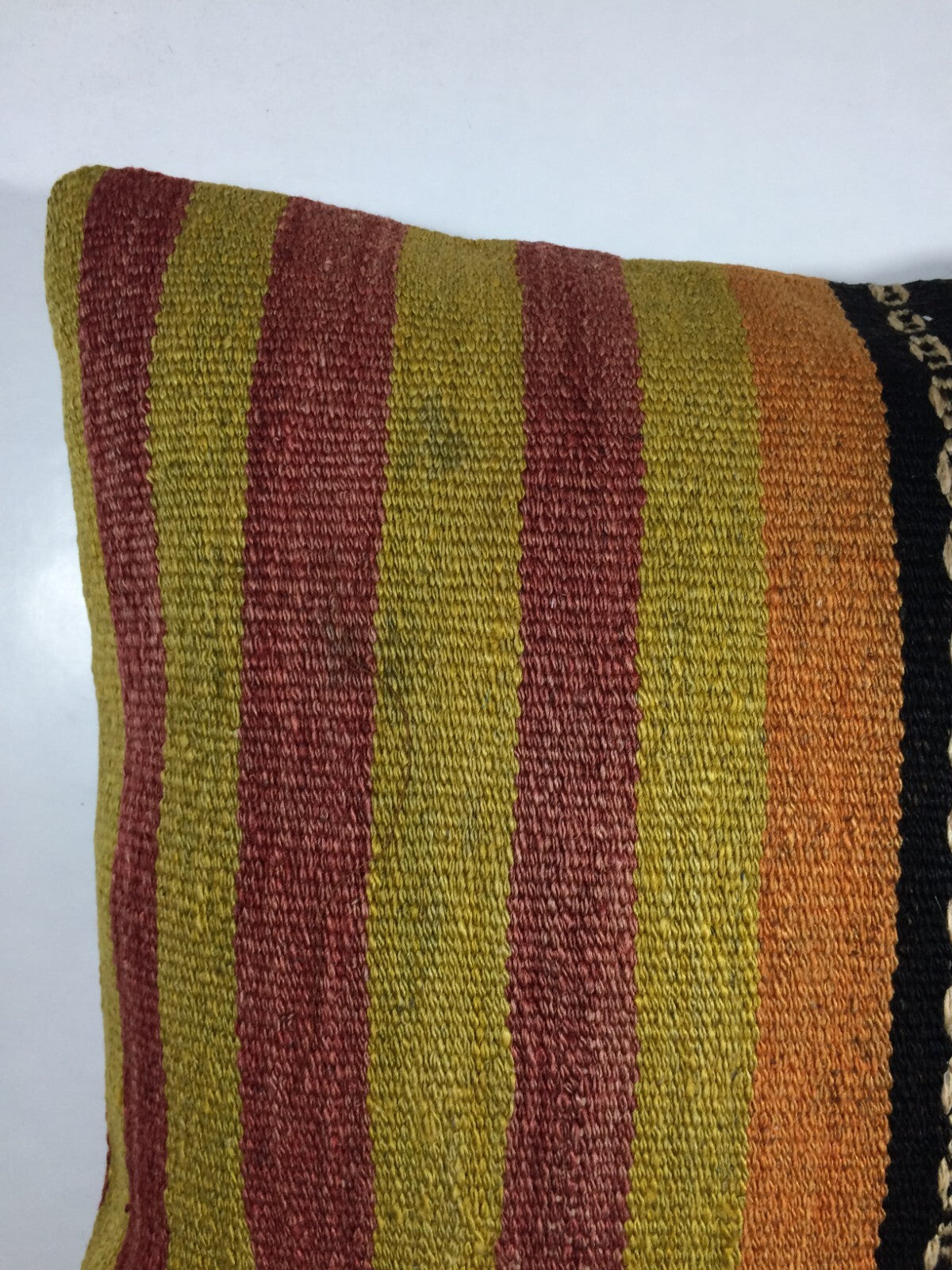 18"x18" Kilim Pillow Cover  Handmade Turkish Vintage Cushion Tribal Lumbar 740
