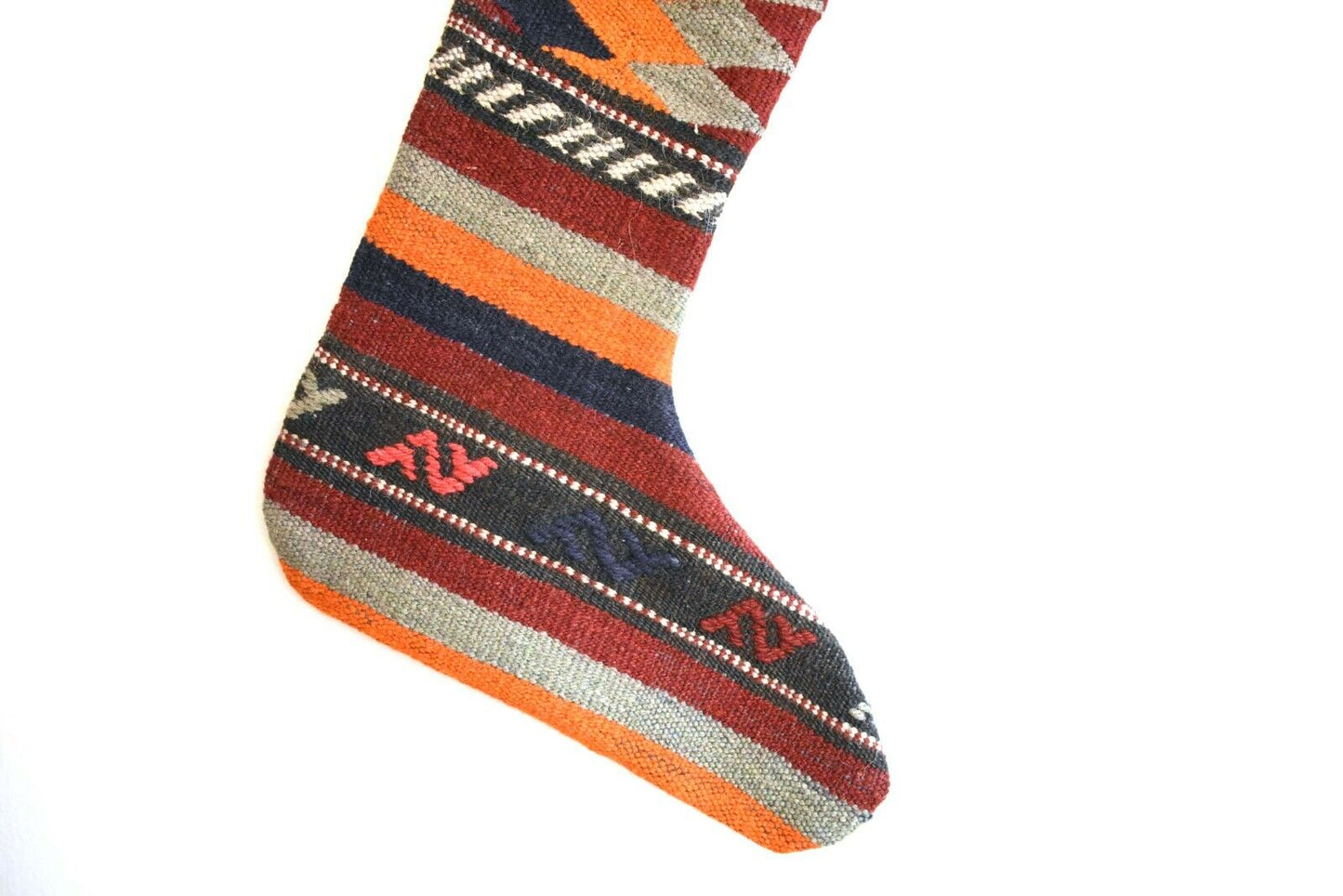 Kilim Christmas Stocking Rug Christmas Socks Christmas Decoration Xmas Gift S93