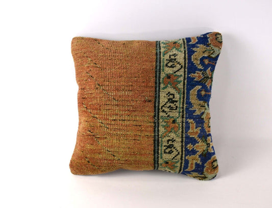 16x16 Ethnic Vintage Turkish Rug Pillow Cover Home Decorative Boho Cushion 4220